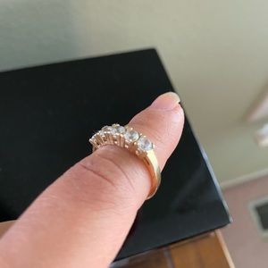 CZ and 14k gold